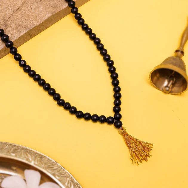Original Karungali Malai 108-Beads Ebony Wood with Govt. Certified