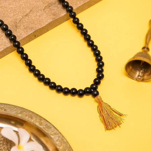 Original Karungali Malai 108-Beads Ebony Wood with Govt. Certified