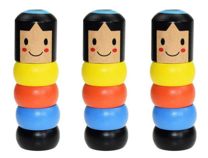 Immortal Daruma Unbreakable Wooden Man Magic Toy